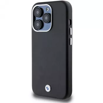 BMW coque rigide Signature Wrapped Metal MagSafe pour iPhone 14 Pro Max 6,7 inch noire