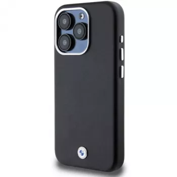 BMW coque rigide Signature Wrapped Metal MagSafe pour Apple iPhone 15 Pro 6,1 inch noire