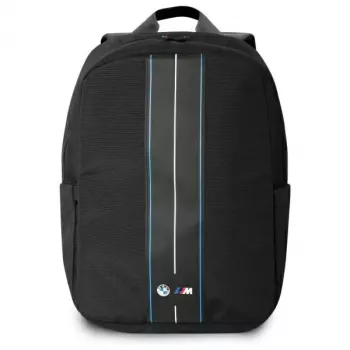 BMW BMBP15COMPVSKL sac à dos pour ordinateur portable 16 pouces noir nylon bande bleue
