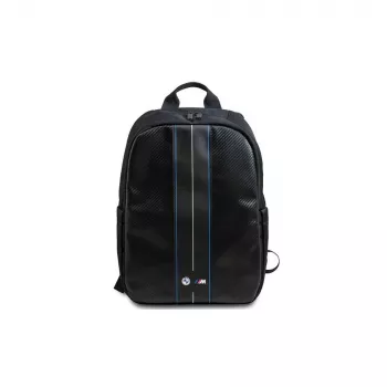 BMW BMBP15COMSCAKL sac à dos 16 inch Carbon Blue Stripes noir
