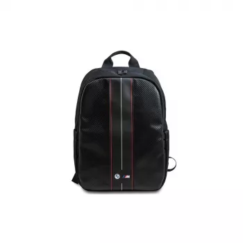 BMW sac à dos pour ordinateur portable 16 inch Carbon Red Stripes noir/rouge