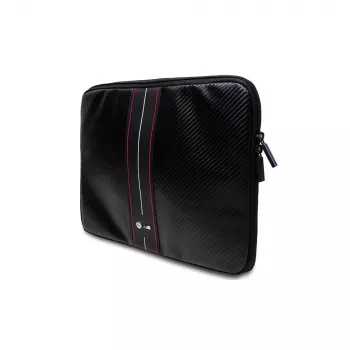 Housse d'ordinateur portable BMW BMCS14COMSCAKR 14 pouces noir carbone rayures rouges