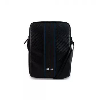 Sac d'ordinateur portable BMW BMTB10COMSCAKL 10 noir/carbone rayures bleues