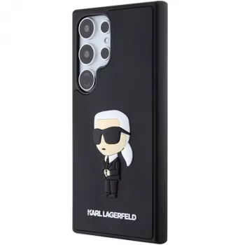 Coque rigide Karl Lagerfeld KLHCS24L3DRKINK 3D Rubber Ikonik pour Samsung Galaxy S24 Ultra - Noire