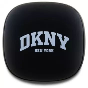 Écouteurs Bluetooth TWS DKNY DKTWS3DNYAK avec boîtier de charge, finition mate caoutchouc, noirs