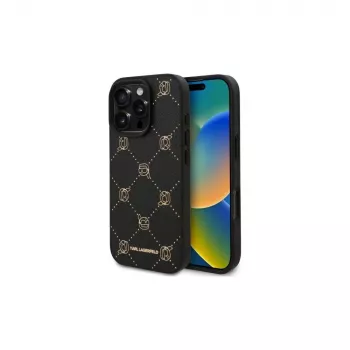 Coque MagSafe Karl Lagerfeld Karl Head pour iPhone 16 Pro Max (noire)