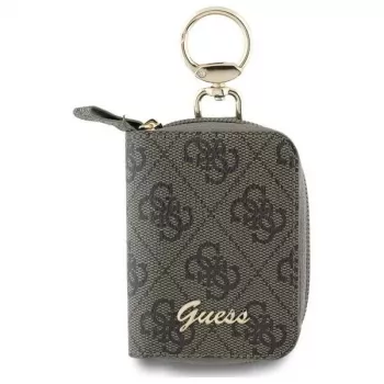 Guess Pochette à câbles GUABP4DPTW marron 4G Triangle organisateur d'accessoires en éco-cuir