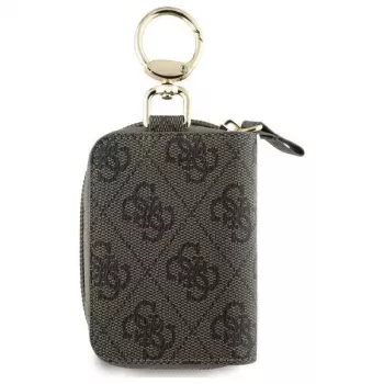 Guess Pochette à câbles GUABP4DPTW marron 4G Triangle organisateur d'accessoires en éco-cuir