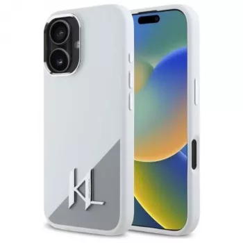 Coque rigide en silicone Karl Lagerfeld KLHMP16SSCMKMPCH pour Apple iPhone 16 6,1