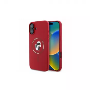 Coque rigide en silicone Karl Lagerfeld KLHMP16SSCMKCRHR pour iPhone 16 6,1