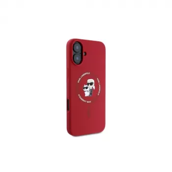 Coque rigide en silicone Karl Lagerfeld KLHMP16SSCMKCRHR pour iPhone 16 6,1