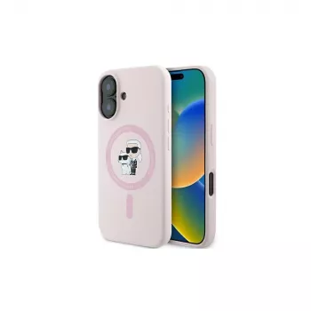 Coque rigide en silicone Karl Lagerfeld pour iPhone 16 Plus 6,7