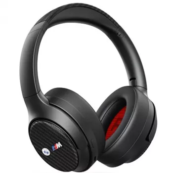 Casque Bluetooth supra-auriculaire BMW ANC noir avec logos métal