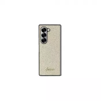 Coque Guess Glitter Script pour Samsung Galaxy Z Fold6 - or