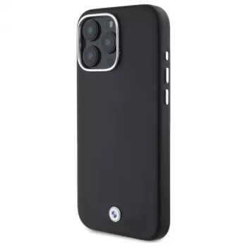 BMW M Collection coque rigide iPhone 16 Pro Full Wrapped Metal MagSafe noire