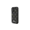 Guess Coque MagSafe Peony Script pour iPhone 16 Plus (noire)