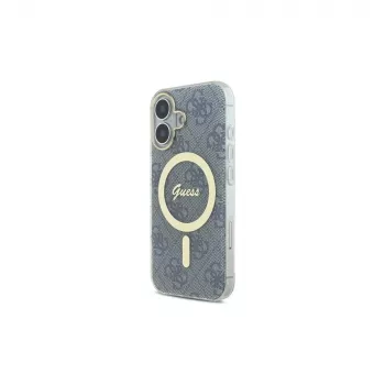 Guess GUHMP16SH4STB iPhone 16 6,1 inch coque rigide IML 4G MagSafe bleue