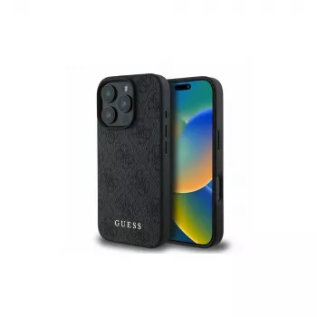 Guess coque 4G Classic pour Apple iPhone 16 Pro, noire