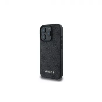 Guess coque 4G Classic pour Apple iPhone 16 Pro, noire