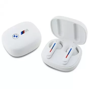 Écouteurs intra-auriculaires stéréo True Wireless (TWS) Bluetooth 5.1 BMW BMBEMIATP20LOH avec socle de charge - blancs