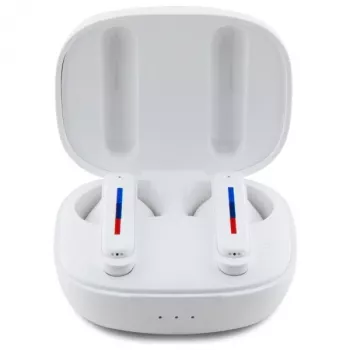 Écouteurs intra-auriculaires stéréo True Wireless (TWS) Bluetooth 5.1 BMW BMBEMIATP20LOH avec socle de charge - blancs