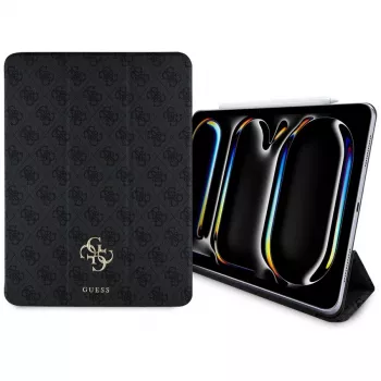 Guess GUFC13PM24PS4SGK Étui folio magnétique 4G Big Logo pour iPad Pro 13 M4 2024 / M5 2025 noir