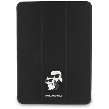 Étui à rabat Karl Lagerfeld KLFC11PM24SAKCK pour iPad Pro 11 M4 2024 / M5 2025 noir Saffiano magnétique Karl & Choupette