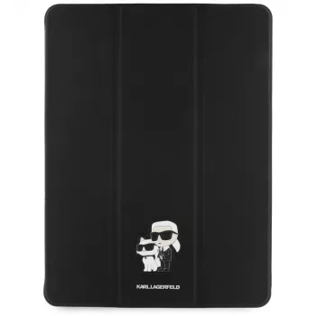 Étui à rabat Karl Lagerfeld KLFC13PM24SAKCK pour iPad Pro 13 M4 2024 / M5 2025 noir Saffiano magnétique Karl & Choupette