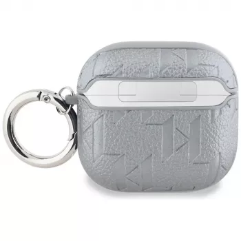 Coque Karl Lagerfeld Monogram Karl Head pour AirPods 4 (argent)