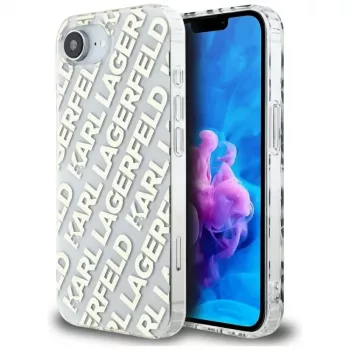 Coque Karl Lagerfeld IML Repeat Logo pour iPhone 16e / 17e or