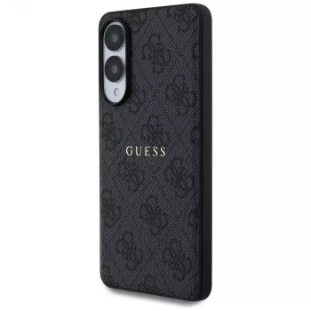 Coque MagSafe Guess 4G Ring Classic Logo pour Samsung Galaxy S25 Edge (noire)