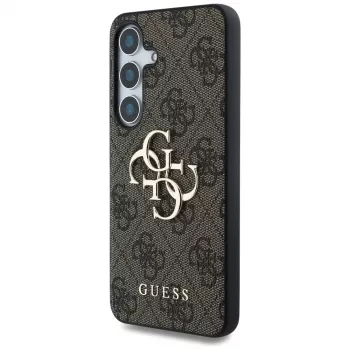 Coque Guess Big 4G Logo Classic Logo pour Samsung Galaxy S25+ (marron)