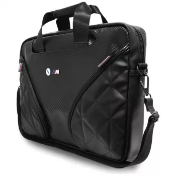 Sac à dos pour ordinateur portable BMW Carbon Pockets & Metal Logo 16 inch noir