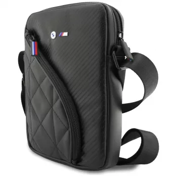 Étui pour smartphone BMW Carbon Pockets & Metal Logo 8 noir