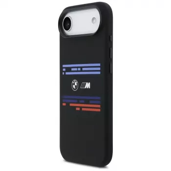 Coque MagSafe BMW M Silicon Horizontal Line pour iPhone Air noire