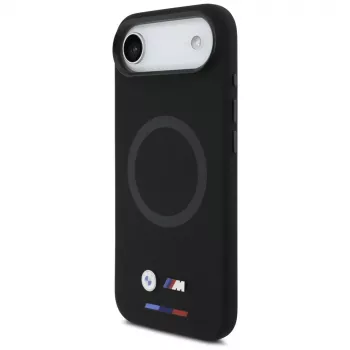 Coque MagSafe BMW M Silicon Logo pour iPhone Air noire