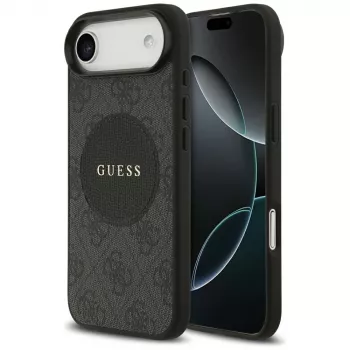 Coque MagSafe Guess 4G Circle Classic Logo pour iPhone Air - noire
