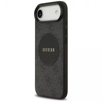 Coque MagSafe Guess 4G Circle Classic Logo pour iPhone Air - noire