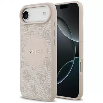 Coque MagSafe Guess 4G Circle Classic Logo pour iPhone Air - rose
