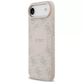 Coque MagSafe Guess 4G Circle Classic Logo pour iPhone Air - rose