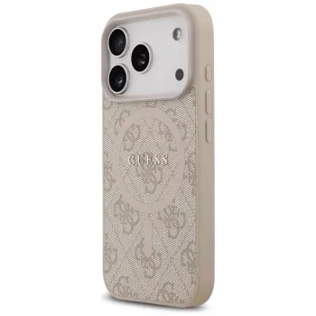 Coque MagSafe Guess 4G Ring Classic Logo pour iPhone 17 Pro rose