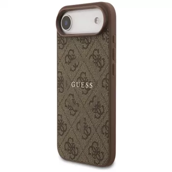 Coque MagSafe Guess 4G Ring Classic Logo pour iPhone Air marron