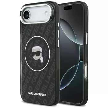 Coque MagSafe IML Karl Head Logo Karl Lagerfeld pour iPhone Air noire