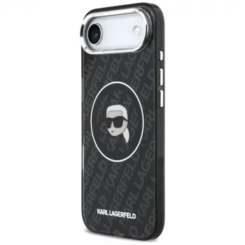 Coque MagSafe IML Karl Head Logo Karl Lagerfeld pour iPhone Air noire