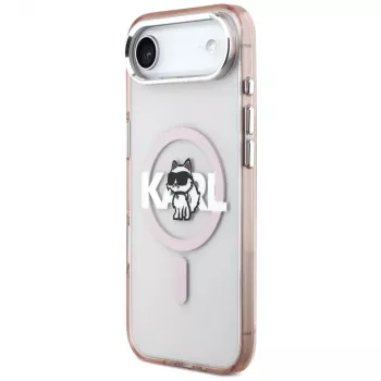 Coque MagSafe IML Choupette Sketch Logo Karl Lagerfeld pour iPhone Air rose