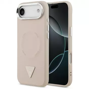 Coque Guess Triangle Logo MagSafe pour iPhone Air (rose)