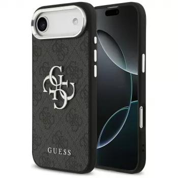 Coque Guess 4G Big 4G Classic Logo pour iPhone Air - noir/argent