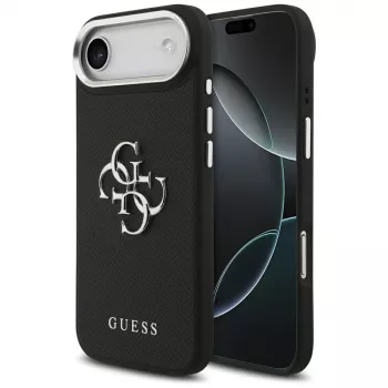 Coque Guess Grained Big 4G Classic Logo pour iPhone Air - noir