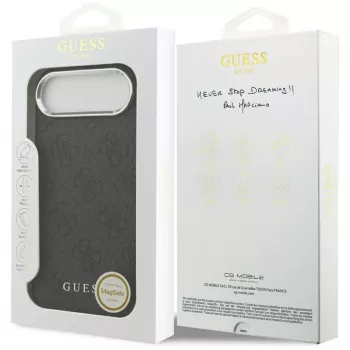 Coque MagSafe Guess 4G Classic Logo pour iPhone Air, noir