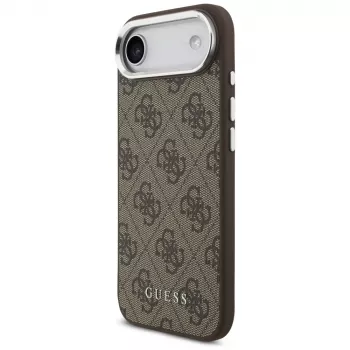 Coque MagSafe Guess 4G Classic Logo pour iPhone Air (marron)